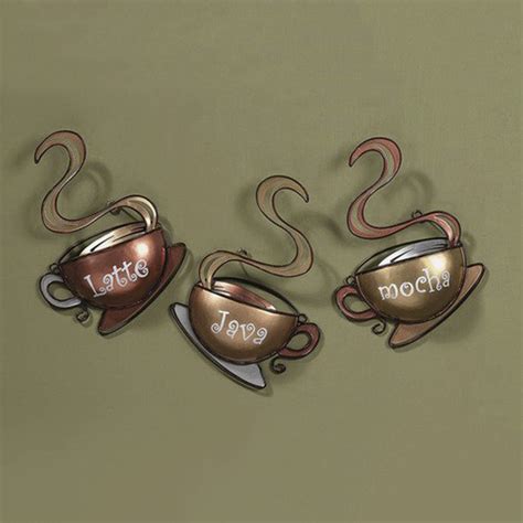 coffee house cup mug latte java mocha metal wall art|New 2 SETS Super Z Outlet Coffee House Mug Cups Latte Java .